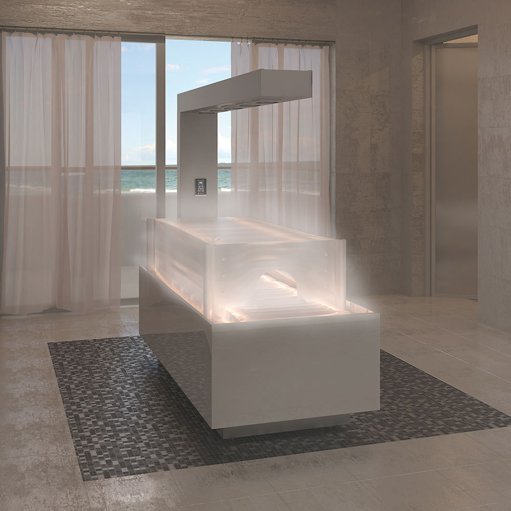 hydrospa libra edge k with steam dome